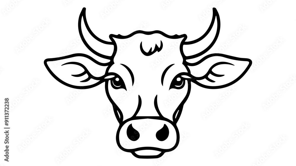 cow isolated on white vector illustration cow isolated on white vector illustration