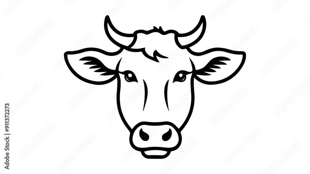 bull head outline illustration vector cartoon bull head outline illustration vector cartoon