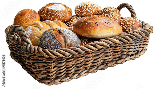 Bread, cut out background, transparent background