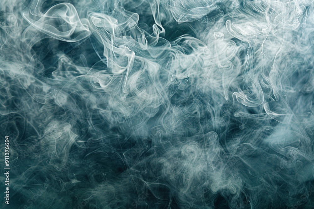 Fototapeta premium Ethereal Fog: Swirling fog creates a mysterious and dreamlike atmosphere.