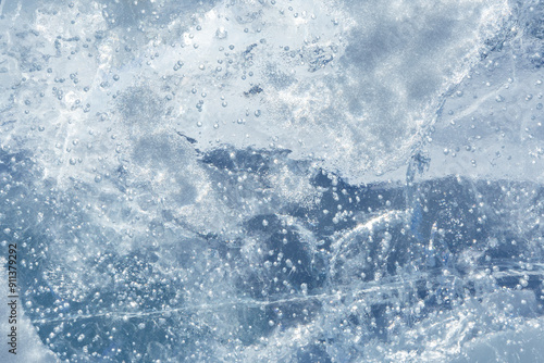 blue ice texture background