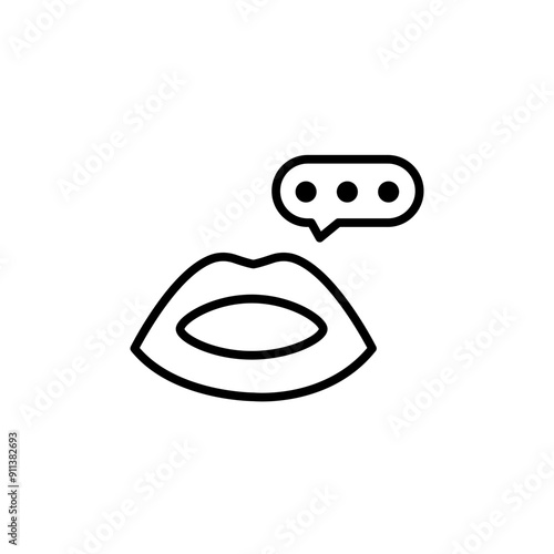 Talk Icon. Speak or Chat Illustration As A Simple Vector Sign, Trendy Symbol for Design, Websites, Presentation or Mobile Application.