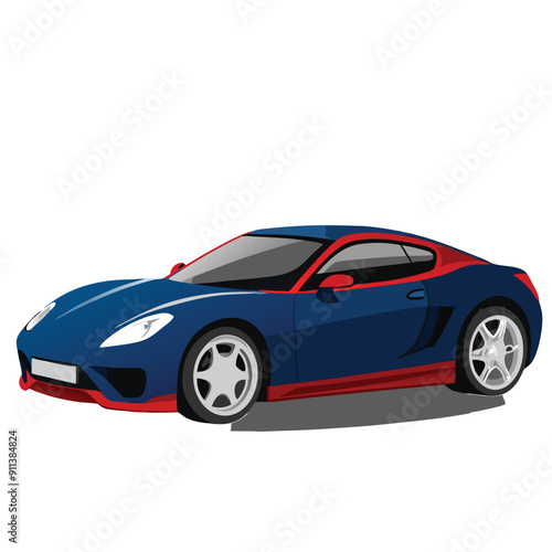 Sport and speedy car vector