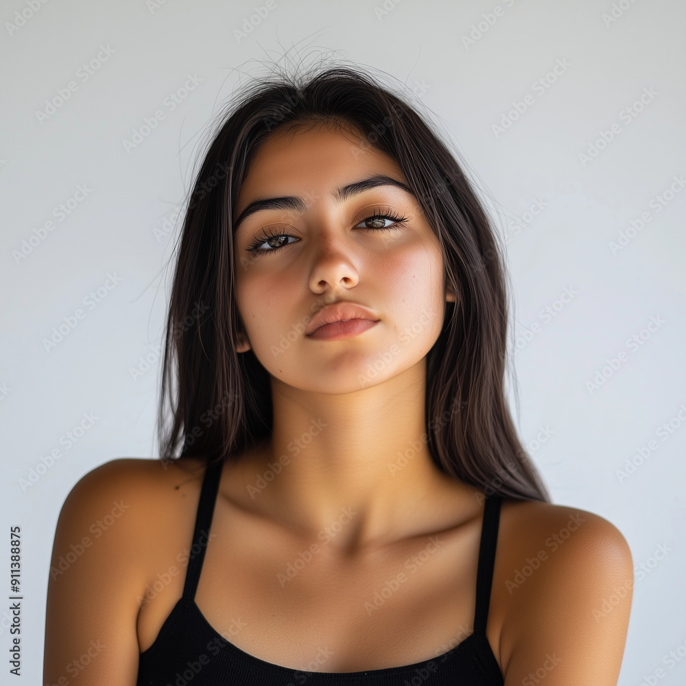 Naklejka premium Lady with depression