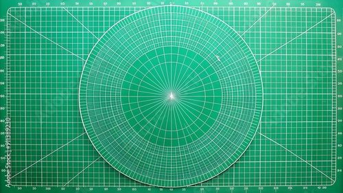 A Symphony of Green: A Cutting Mat's Precision and Versatility AI Generated