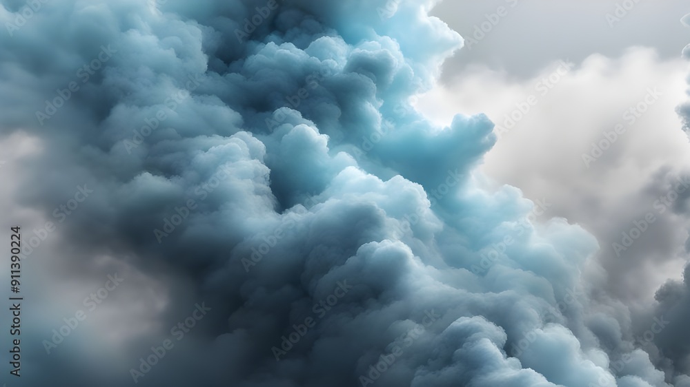 sky blue and gray smoke or cloudy sky blue and gray smoke or cloudy