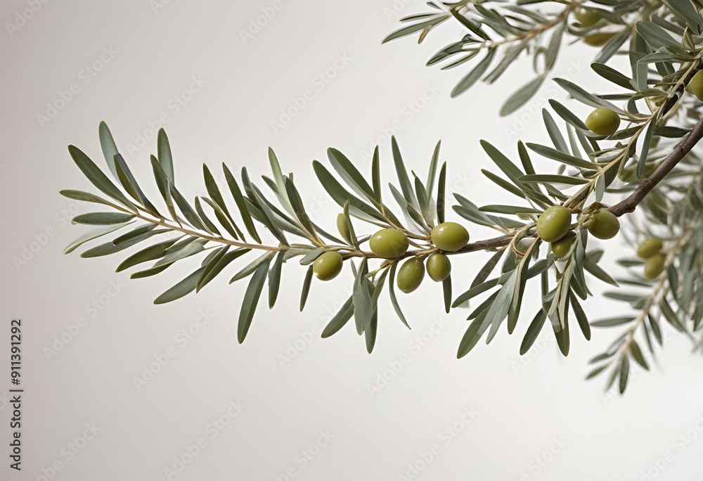 branch of a olive tree with leaves isolated on white branch of a olive tree with leaves isolated on white