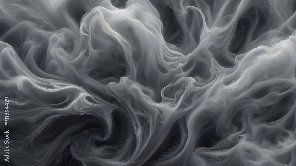 Obraz premium silver and gray smoke or cloudy