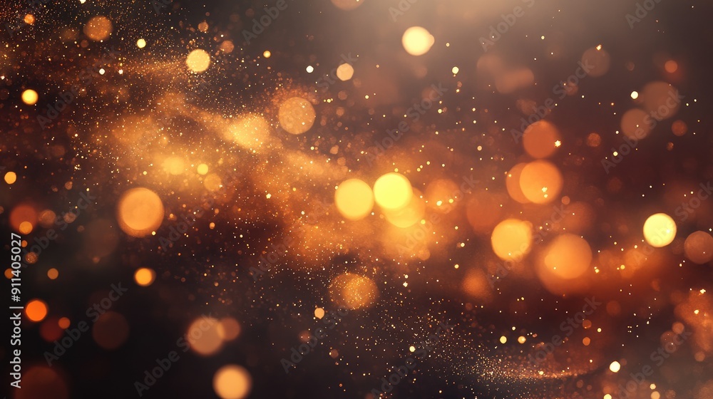 Defocused particles creating a sparkling bokeh effect Defocused particles creating a sparkling bokeh effect