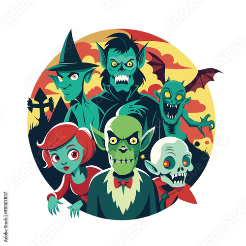 Halloween vector illustration design