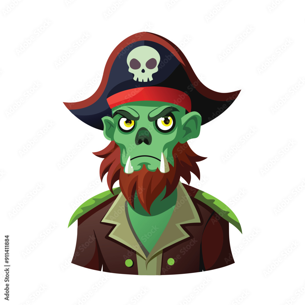 Naklejka premium Halloween vector illustration design