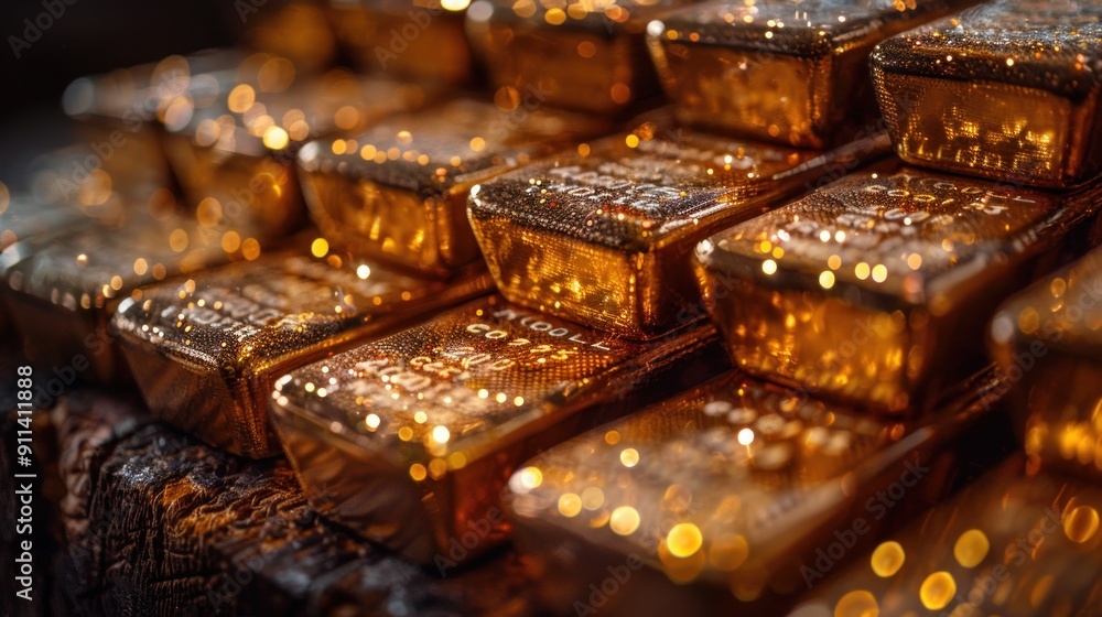 A Stack of Gold Bars A Stack of Gold Bars