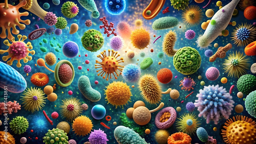A Symphony of Microbes: A Vibrant Tapestry of Life's Tiny Architects AI generated A Symphony of Microbes: A Vibrant Tapestry of Life's Tiny Architects AI generated