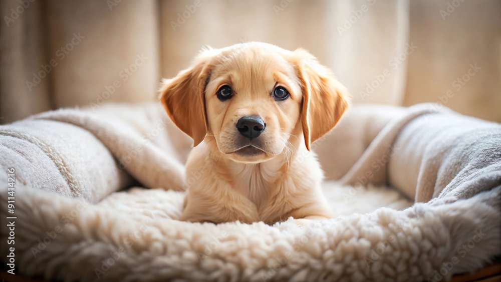 Adorable puppy laying on a cozy bed , cute, pet, dog, canine, resting, comfort, domestic, happy, indoors, small, fluffy, animal Adorable puppy laying on a cozy bed , cute, pet, dog, canine, resting, comfort, domestic, happy, indoors, small, fluffy, animal