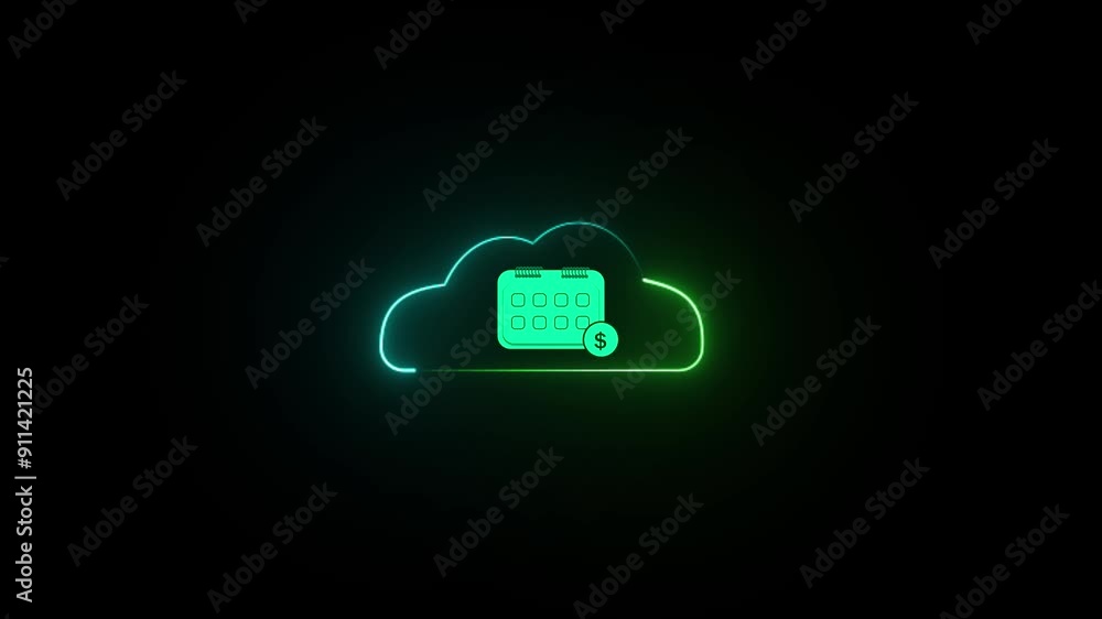 Animation in Pay day icon. Animation in Pay day icon.