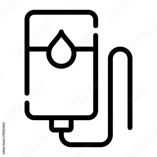 blood donation line icon