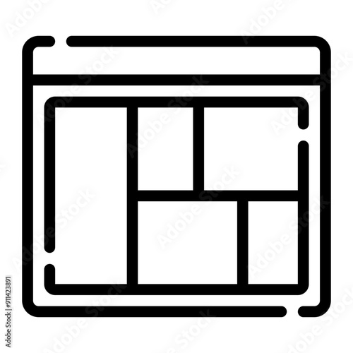 moodboard line icon