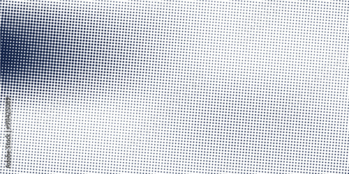 Vector abstract blue background frame of geometric shapes. Circular ornament. Pattern of dots, particles, molecules, fragments