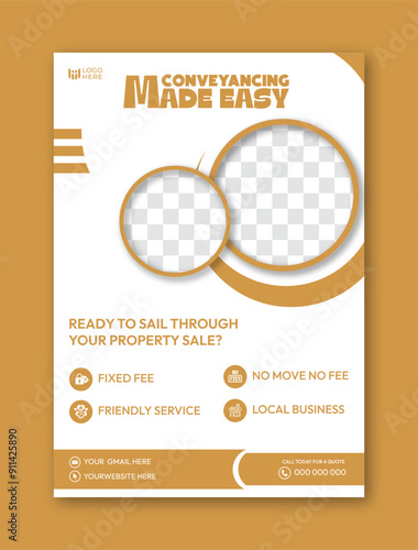 Modern conveyance flyer.