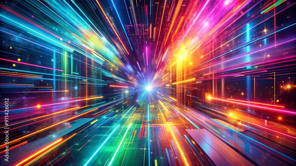 Abstract Symphony in Neon Hues: A Vibrant Digital Canvas AI generated Abstract Symphony in Neon Hues: A Vibrant Digital Canvas AI generated