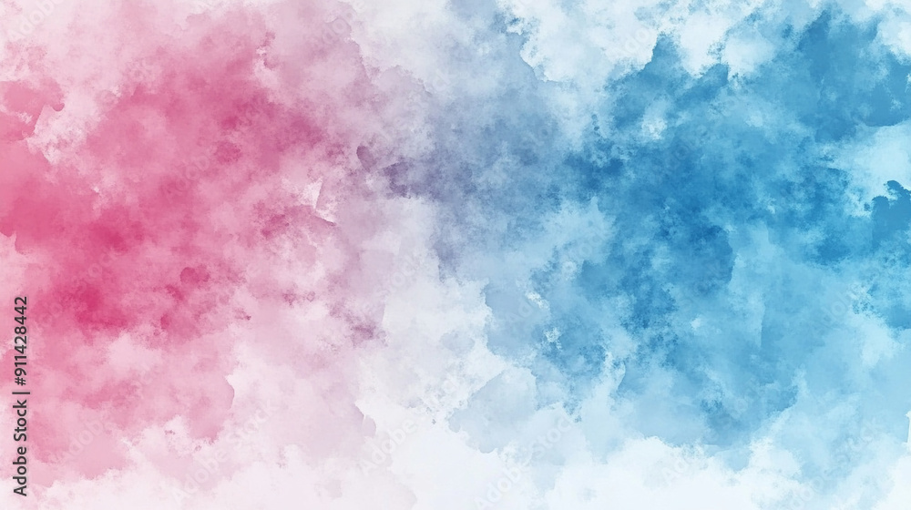 Fototapeta premium Gradient watercolor texture with warm tones Water color on white background