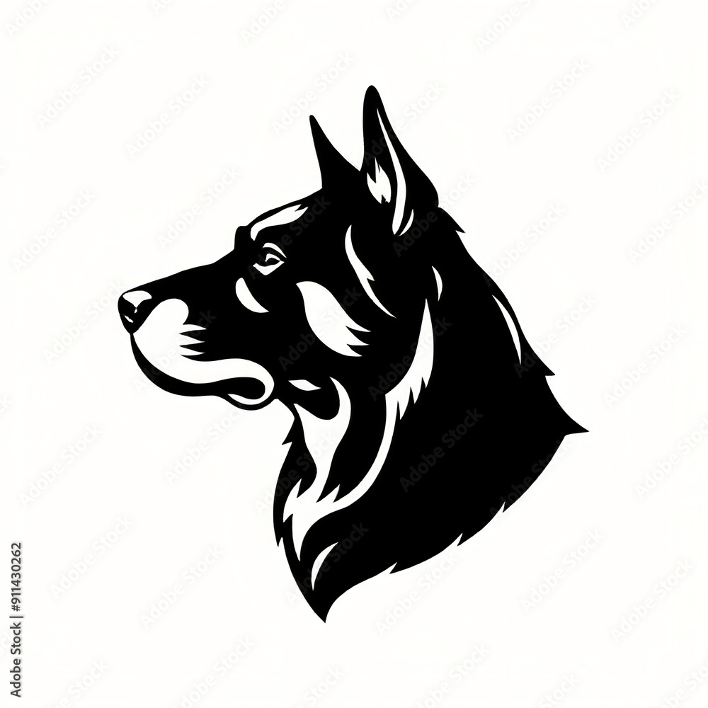 Fototapeta premium simple dog logo