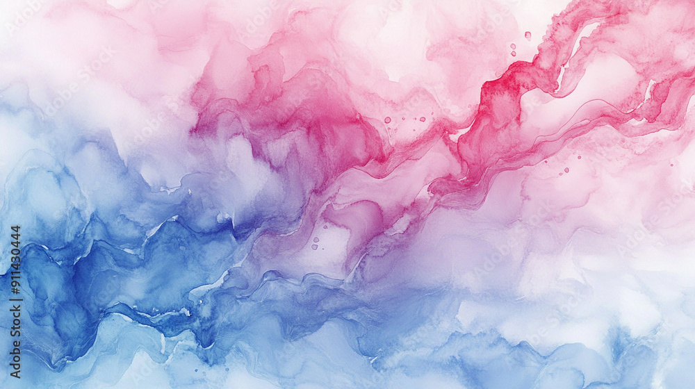 Fototapeta premium Textured watercolor pattern with intricate details Water color on white background
