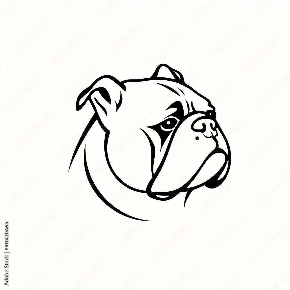 Fototapeta premium simple dog logo