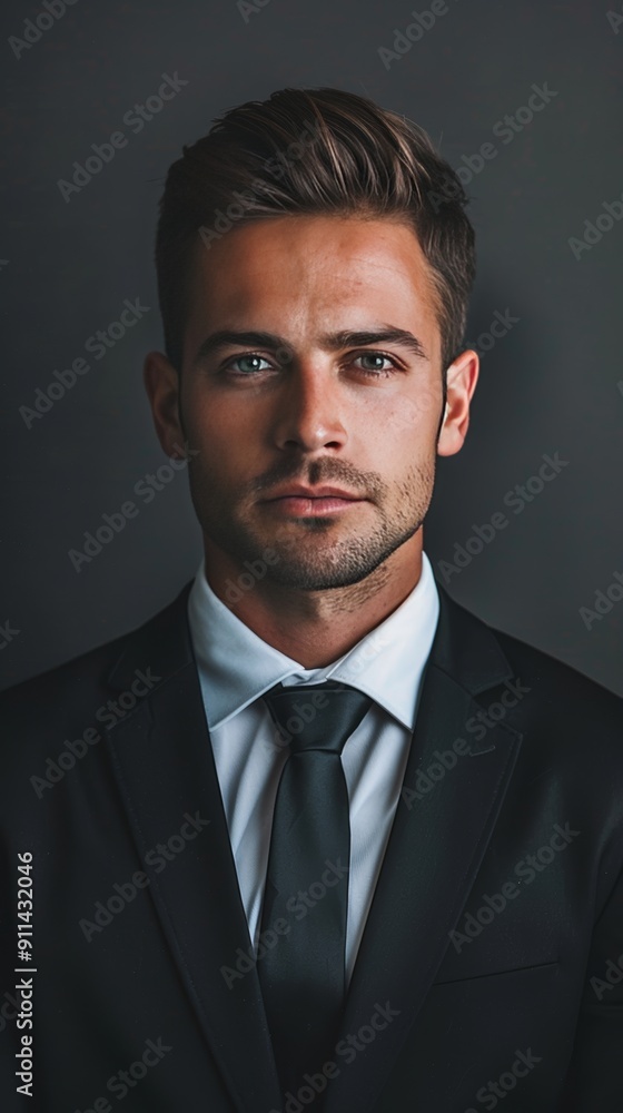Professional portrait with businessman and copy space. Professional portrait with businessman and copy space.