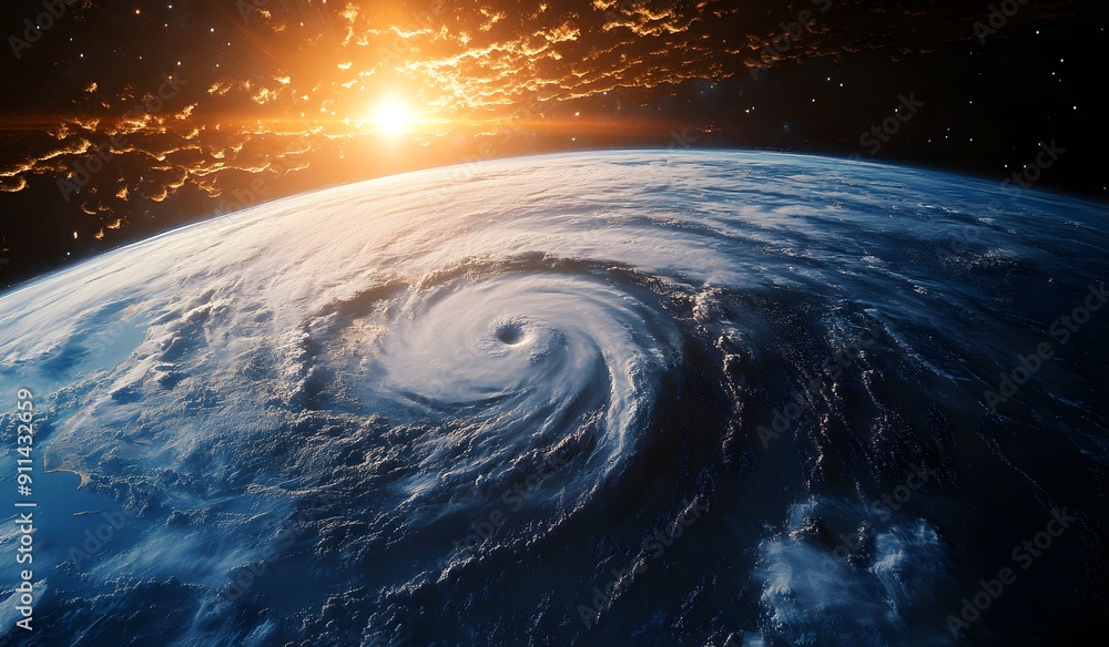 A powerful hurricane over the earth seen from space, wide angle lens, high resolution, high detail, high quality A powerful hurricane over the earth seen from space, wide angle lens, high resolution, high detail, high quality