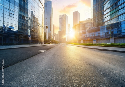 Urban Cityscape Background With Modern Skyline in Metropolitan Environment