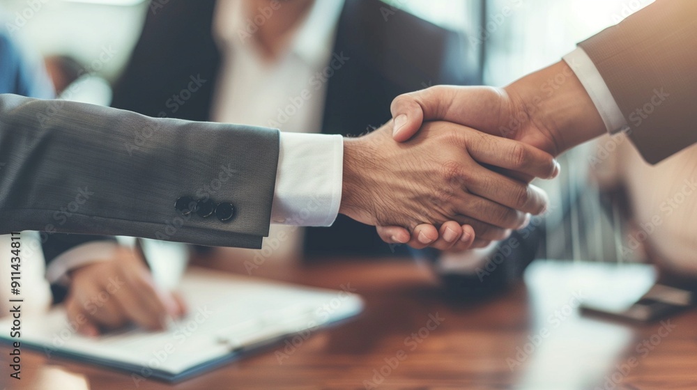 Professional handshake sealing a business deal in a corporate meeting room, symbolizing trust, partnership, and successful negotiation. Professional handshake sealing a business deal in a corporate meeting room, symbolizing trust, partnership, and successful negotiation.