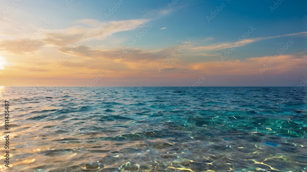 Abstract blue light on sea and ocean, clear water close up colorful liquid texture background. Ai generative Abstract blue light on sea and ocean, clear water close up colorful liquid texture background. Ai generative