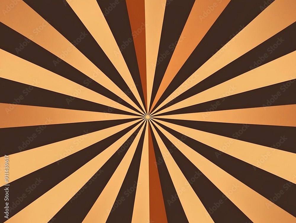 Obraz premium Abstract Sunburst brown, bronze background with sunburst rays vector presentation template design, vintage poster, circus poster, background design template for your business project.