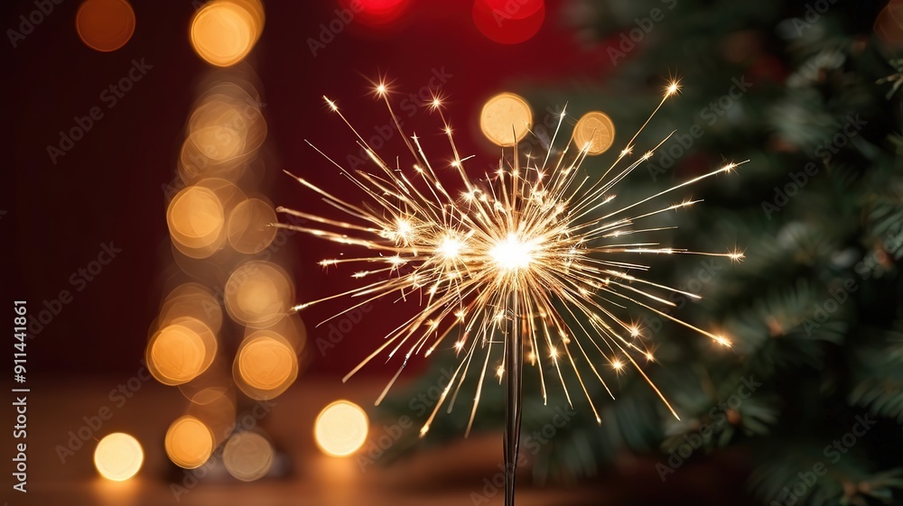 Obraz premium Christmas Sparkling bright background