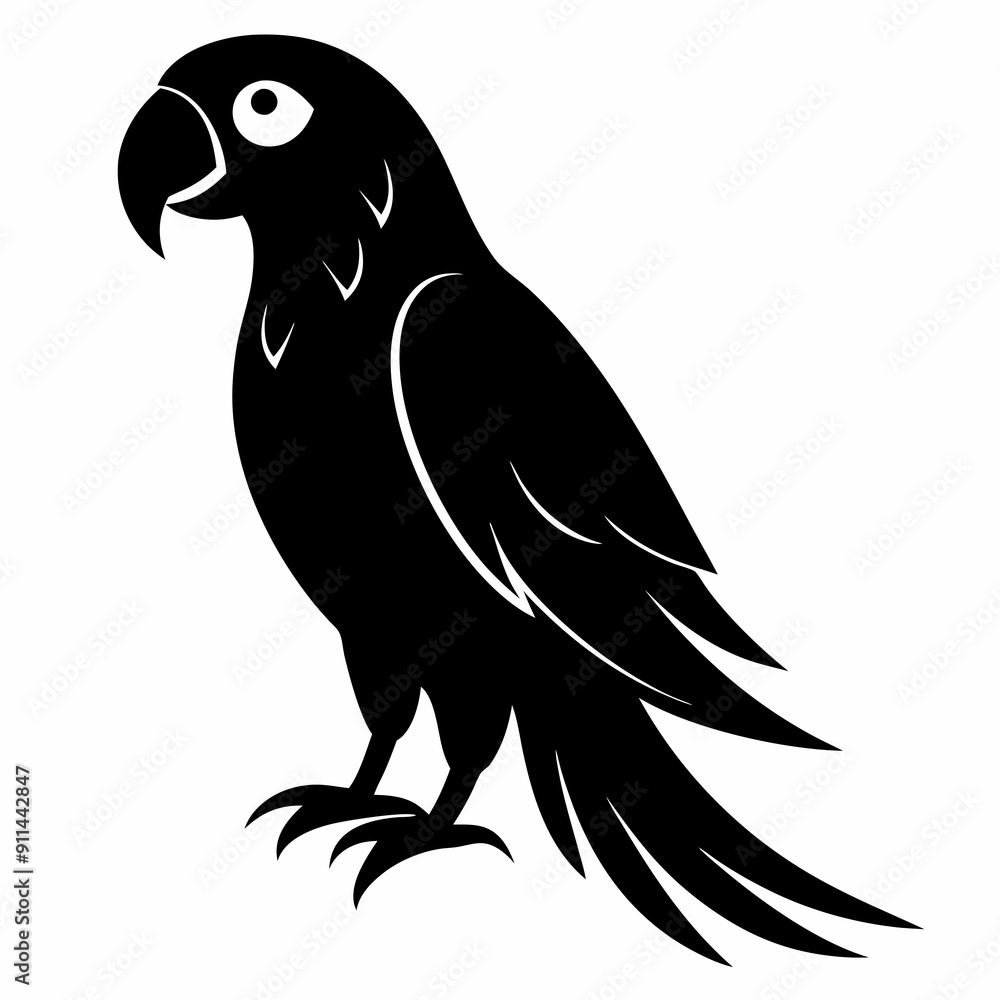 Parrot Black silhouette Parrot Black silhouette