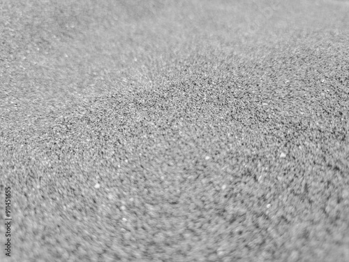 Cloth abstract pattern close macro view, textile abstract background. Black and white monochrome grayscale photo