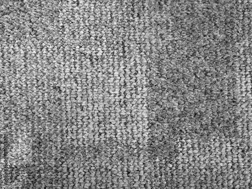 Cloth abstract pattern close view, textile abstract background. Black and white monochrome grayscale photo photo