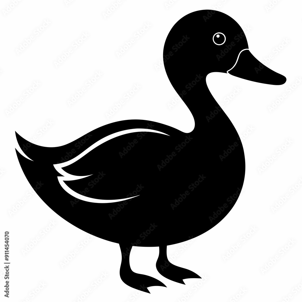 Duck Black silhouette Duck Black silhouette