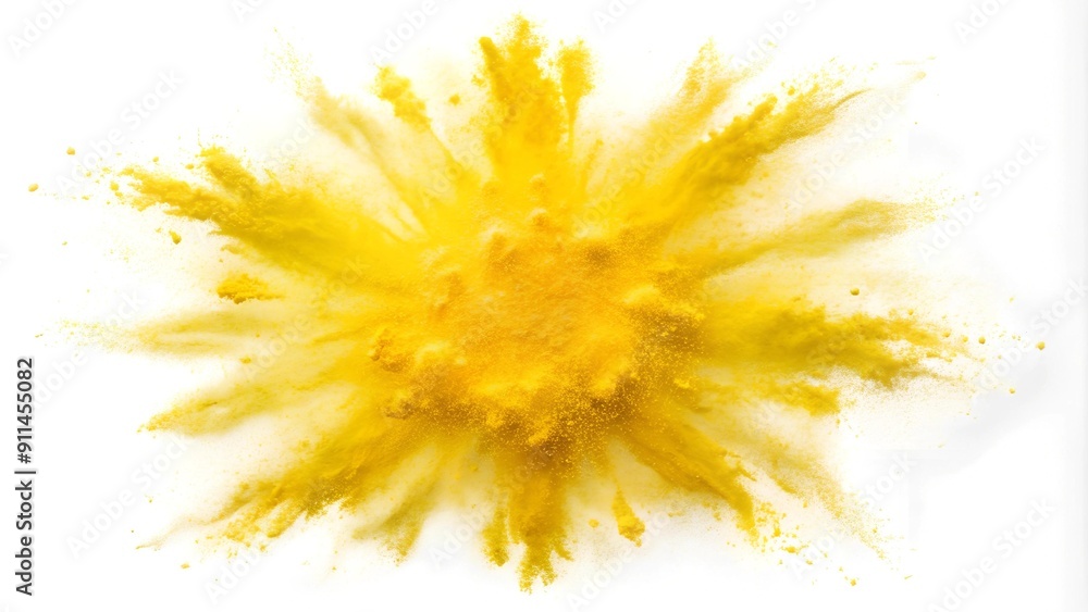 Sunburst of Yellow Chalk Generative AI Sunburst of Yellow Chalk Generative AI