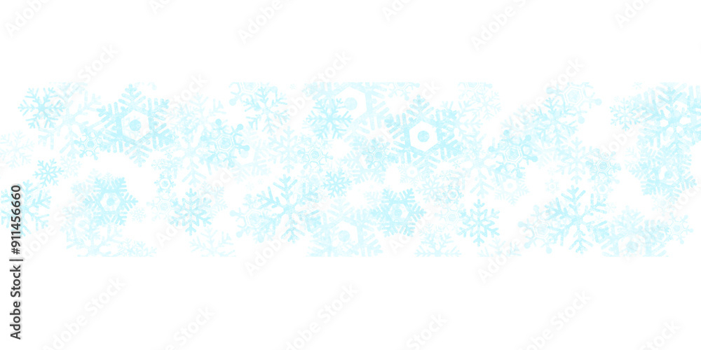 Fototapeta premium winter christmas background snowflake transparant illustration
