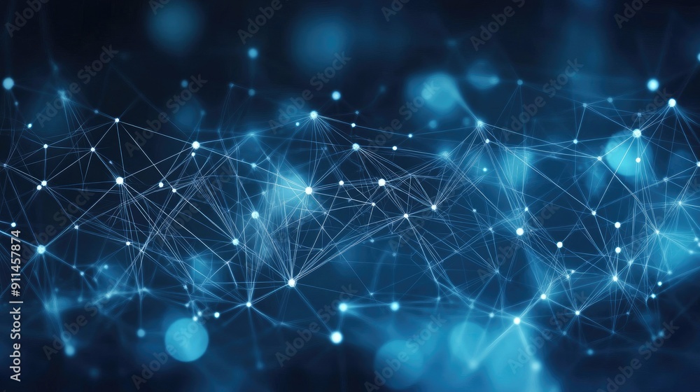 Abstract blue technology background with connection lines and dots Abstract blue technology background with connection lines and dots