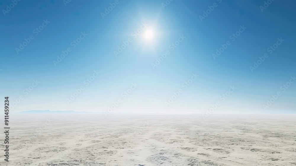 White Desert Under Bright Sun White Desert Under Bright Sun