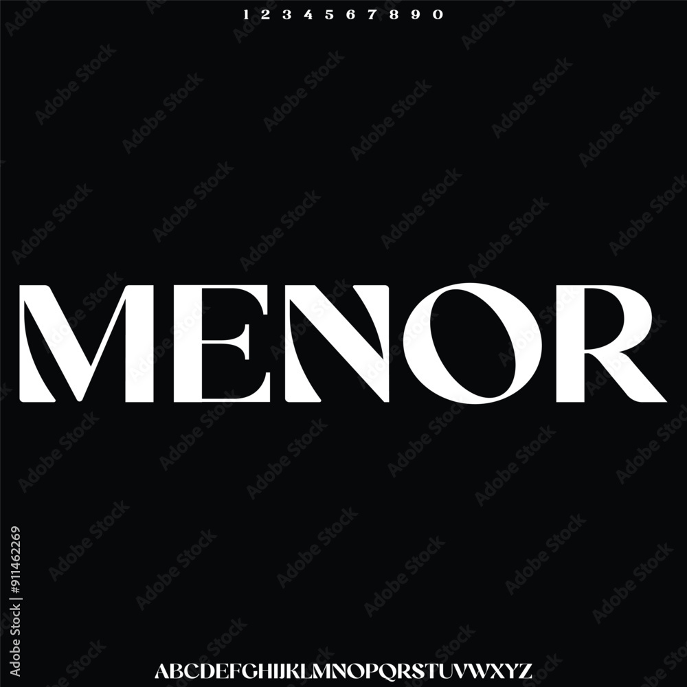 Fototapeta premium luxury alphabet font vector type set