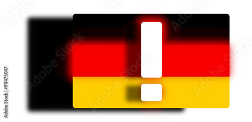 flag of Germany and exclama...