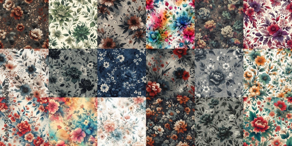 beautiful flowers in ink draw style. AI generated illustration beautiful flowers in ink draw style. AI generated illustration