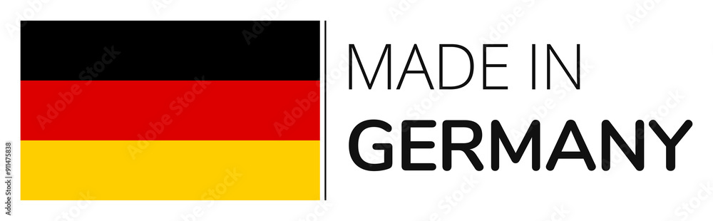 made in Germany creative abstract, flag design icon, isolated made in Germany creative abstract, flag design icon, isolated