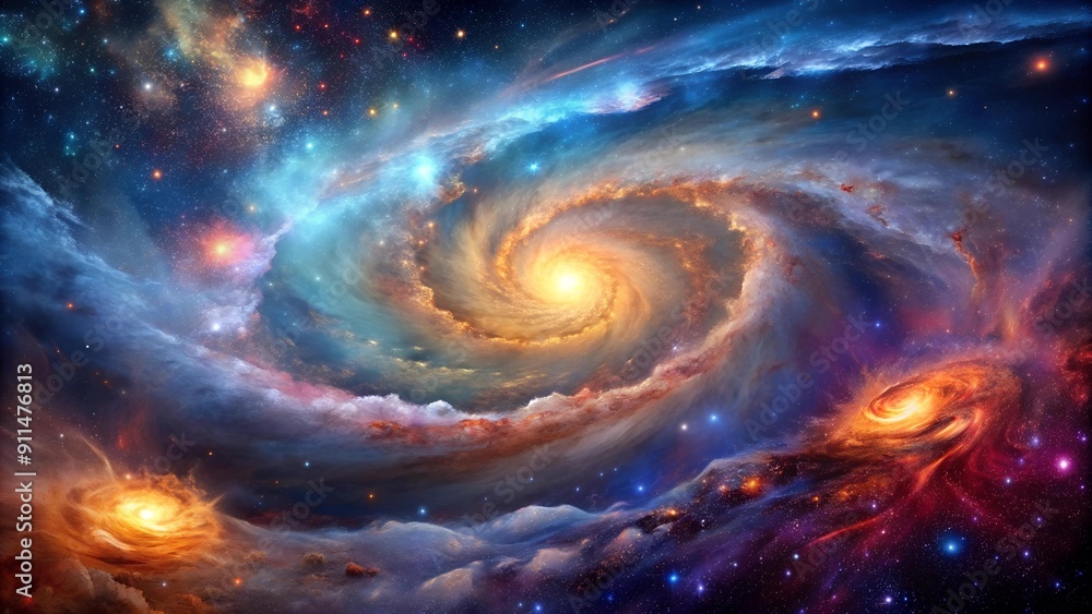 Celestial Tapestry: A Symphony of Cosmic Hues AI generated Celestial Tapestry: A Symphony of Cosmic Hues AI generated