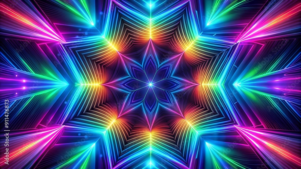 Ethereal Lines: A Symphony of Symmetry in Shimmering Hues AI Generated Ethereal Lines: A Symphony of Symmetry in Shimmering Hues AI Generated