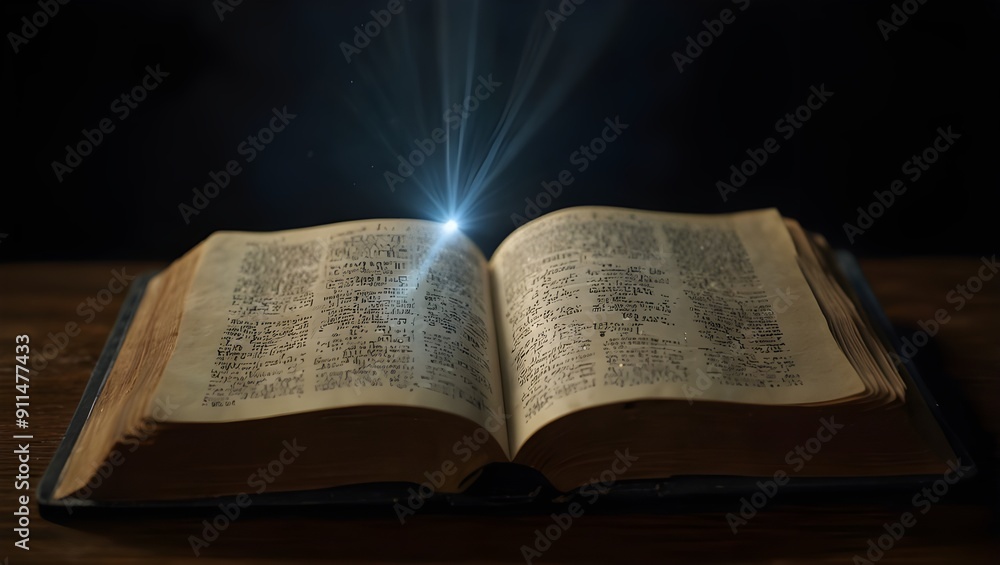 Fototapeta premium old book with cross